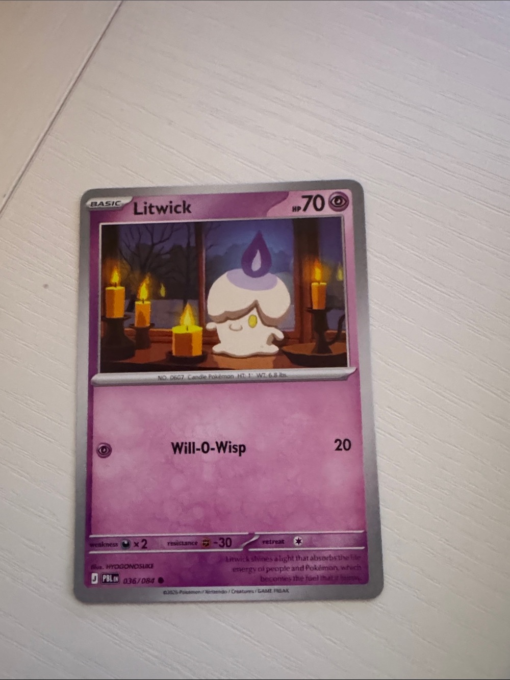Litwick Pokémon Card